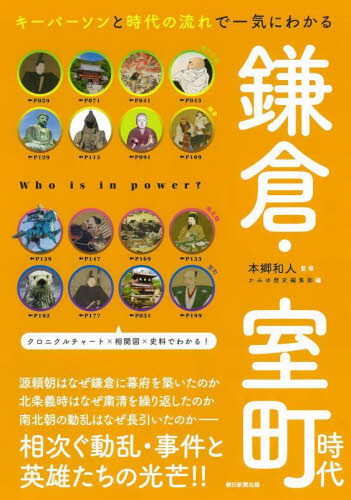 鎌倉・室町時代　キーパーソンと時代の流れで一気にわかる （だからわかるシリーズ） 本郷和人／監修　かみゆ歴史編集部／編　朝日新聞出版／編著 日本中世史の本の商品画像